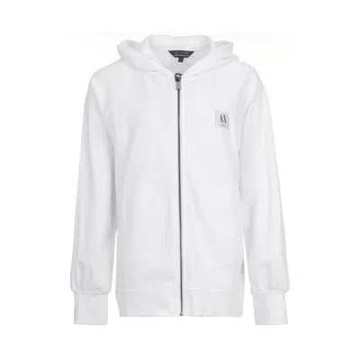 Armani Exchange 女士摩登百搭运动休闲连帽外套（帽子不可拆） In White