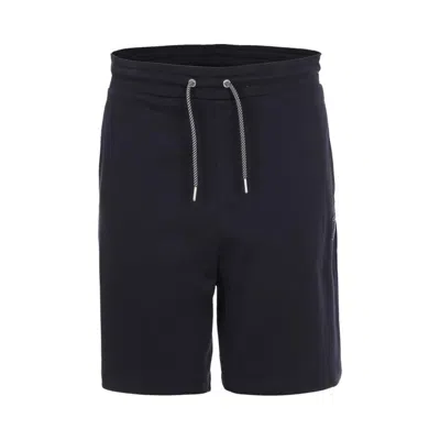 Armani Exchange French Terry Shorts In Navy Blue