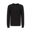Armani Exchange Asv Checked Jacquard Crewneck Sweater In Navy_blue