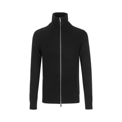 Armani Exchange Asv Organic Cotton Fullzip Cardigan In Blu Blu E Verdi