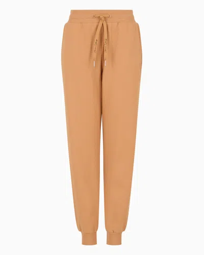 Armani Exchange A-line French Terry Jogger Trousers In Camel
