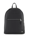 Armani Exchange All Over Embossed Logo Backpack In Black