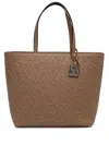 ARMANI EXCHANGE ALL-OVER LOGO PRINT TOTE BAG