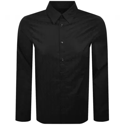 Armani Exchange All Over Print Shirt Black