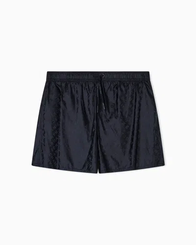 Armani Exchange Allover Logo Fantasy Costume In Black