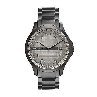Pre-owned Armani Exchange Analog Grey Dial Men's Watch-ax2194