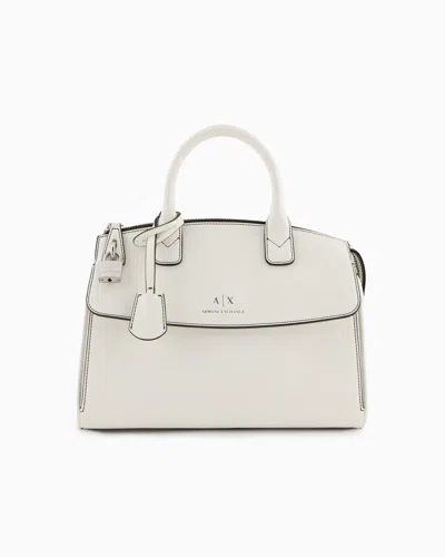 Armani Exchange Asv Handbag Trunk In Gray