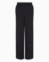 Armani Exchange Logo-print Track Pants In Black
