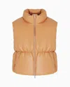 Armani Exchange Asv Padded Vest In Camel