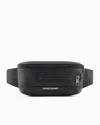 Armani Exchange Logo-patch Bum Bag In Black