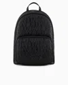 Armani Exchange Asv Recycled Material Backpack In Black