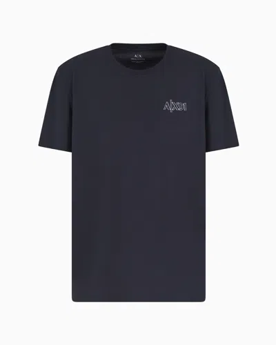 Armani Exchange Asv Regular Fit T-shirt In Blue