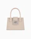 Armani Exchange Asv Small Trapeze Handbag In White