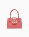 Armani Exchange Asv Small Trapeze Handbag In Pink
