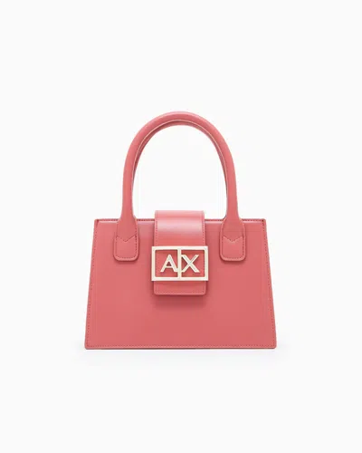 Armani Exchange Asv Small Trapeze Handbag In Pink