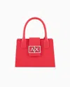 Armani Exchange Asv Small Trapeze Handbag In Rot