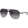 Armani Exchange Ax 2002 60008g 61mm Unisex Pilot Sunglasses In Black