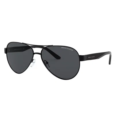 Armani Exchange Ax 2034s 600087 59mm Unisex Aviator Sunglasses In Multi