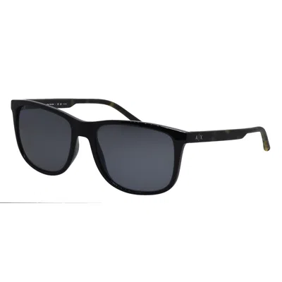 Armani Exchange Ax 4070s 815881 57mm Unisex Pillow Sunglasses In Black