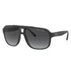Armani Exchange Ax 4104s 80788g 61mm Unisex Rectangle Sunglasses In Black