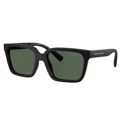 Armani Exchange Ax 4147s 807871 56mm Unisex Square Sunglasses In Green