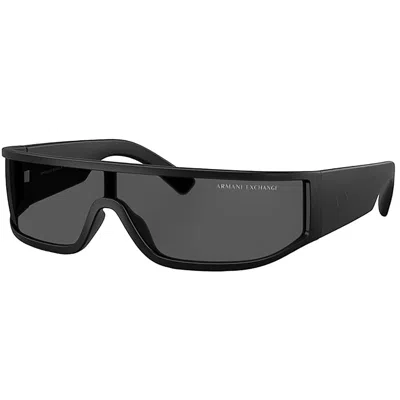Armani Exchange Ax 4153su 805887 40mm Unisex Wrap Sunglasses In Black