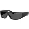 Armani Exchange Ax 4153su 805887 40mm Unisex Wrap Sunglasses In Black