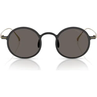 Armani Exchange Ax  46mm Small Phantos Sunglasses In Black