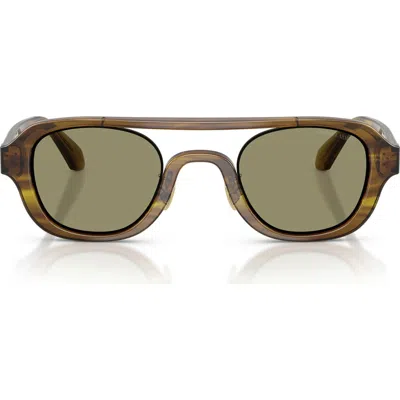 Armani Exchange Ax  48mm Irregular Sunglasses In Brown