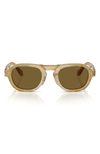 Armani Exchange Ax  49mm Pillow Sunglasses In Green