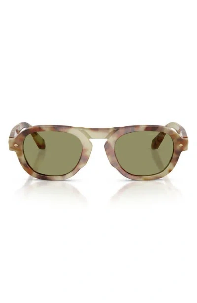Armani Exchange Ax  49mm Pillow Sunglasses In Green