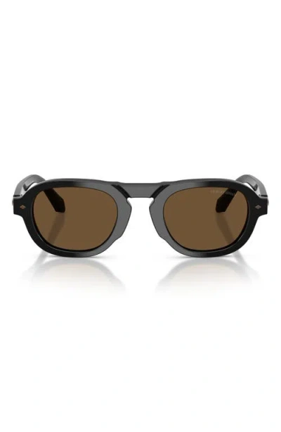 Armani Exchange Ax  49mm Pillow Sunglasses In Neutral