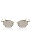 Armani Exchange Ax  49mm Rectangular Sunglasses In Gray
