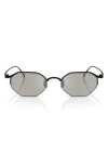 Armani Exchange Ax  49mm Rectangular Sunglasses In Gray