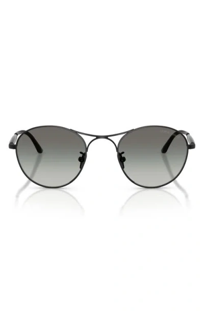 Armani Exchange Ax  50mm Round Sunglasses In Gray