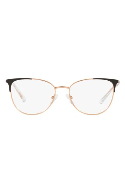 Armani Exchange Ax  52mm Cat Eye Optical Glasses In Gold