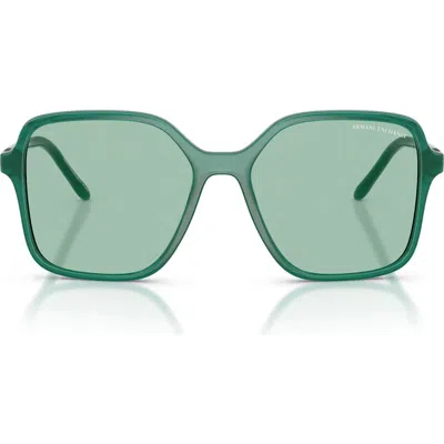 Armani Exchange Ax  53mm Butterfly Sunglasses In Brown