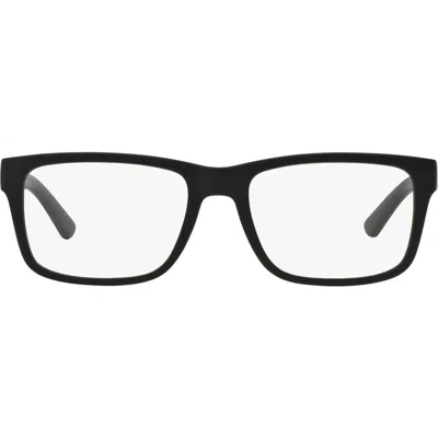 Armani Exchange Ax  53mm Rectangular Optical Glasses In Black