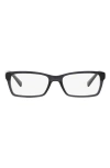 Armani Exchange Ax  53mm Rectangular Optical Glasses In Black