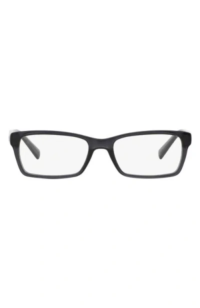 Armani Exchange Ax  53mm Rectangular Optical Glasses In Black