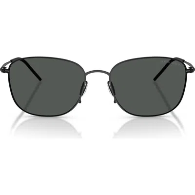 Armani Exchange Ax  54mm Pillow Sunglasses In Black