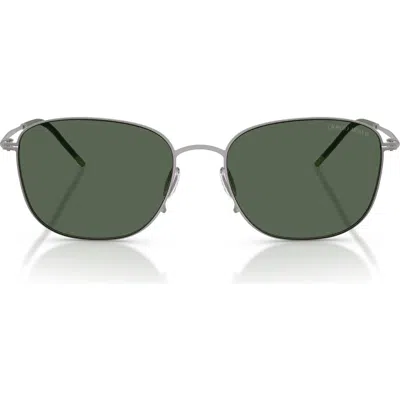 Armani Exchange Ax  54mm Pillow Sunglasses In Metallic
