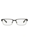 Armani Exchange Ax  54mm Rectangular Optical Glasses In Black