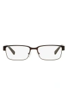 Armani Exchange Ax  54mm Rectangular Optical Glasses In Black