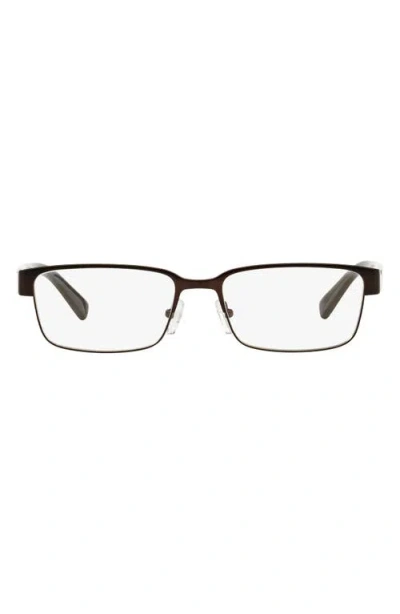 Armani Exchange Ax  54mm Rectangular Optical Glasses In Black