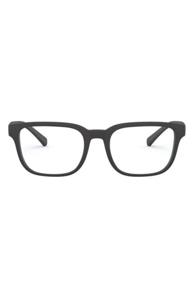 Armani Exchange Ax  54mm Rectangular Optical Glasses In Matte Black/demo Lens