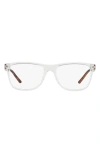 Armani Exchange Ax  54mm Rectangular Optical Glasses In White