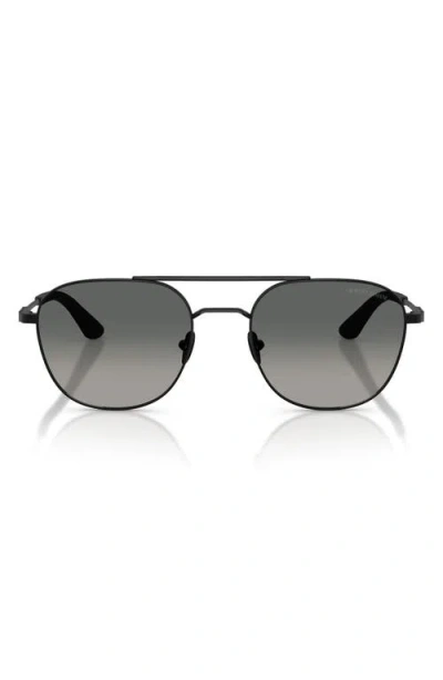 Armani Exchange Ax  54mm Rectangular Sunglasses In Black