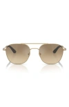 Armani Exchange Ax  54mm Rectangular Sunglasses In Orange