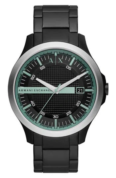 Armani Exchange Ax  Hampton Black Bracelet Watch, 46mm